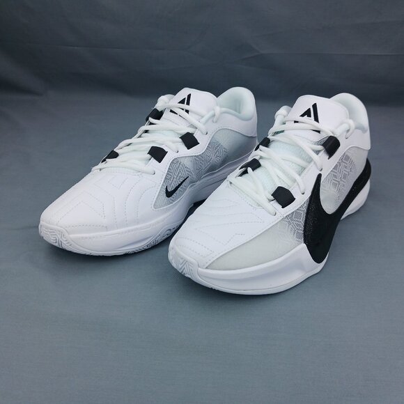 Nike Giannis Freak 5 Men's Running Shoes White Black DZ2946 100 Sizes 9-12 - Picture 7 of 9